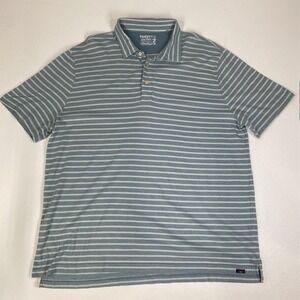 Faherty‎ Isle Polo Shirt Striped Short Sleeve Casual XXL